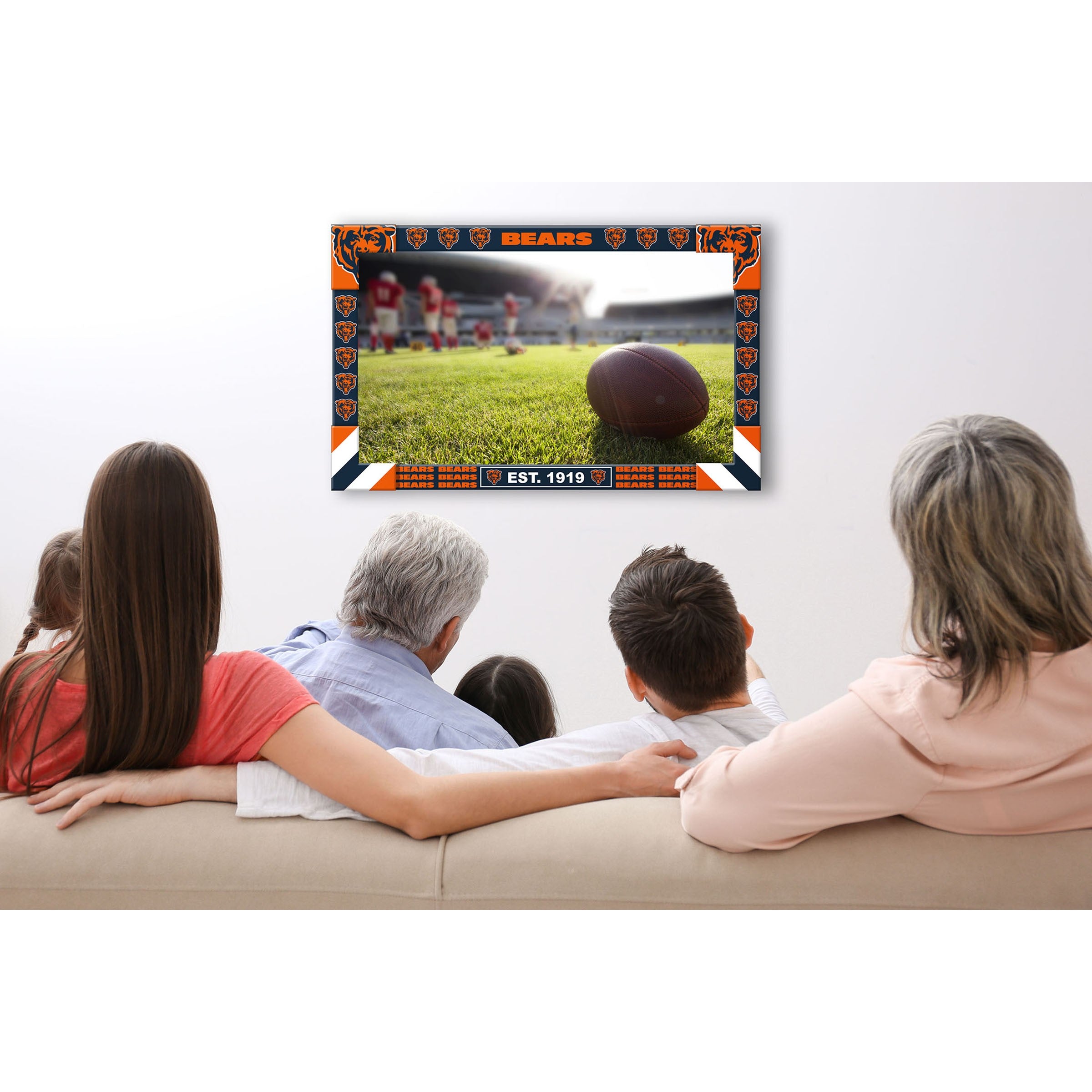 Imperial Chicago Bears Big Game TV Frame
