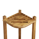 Imperial Double Thick Corner Cue Rack in Acacia