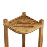 Imperial Double Thick Corner Cue Rack in Acacia