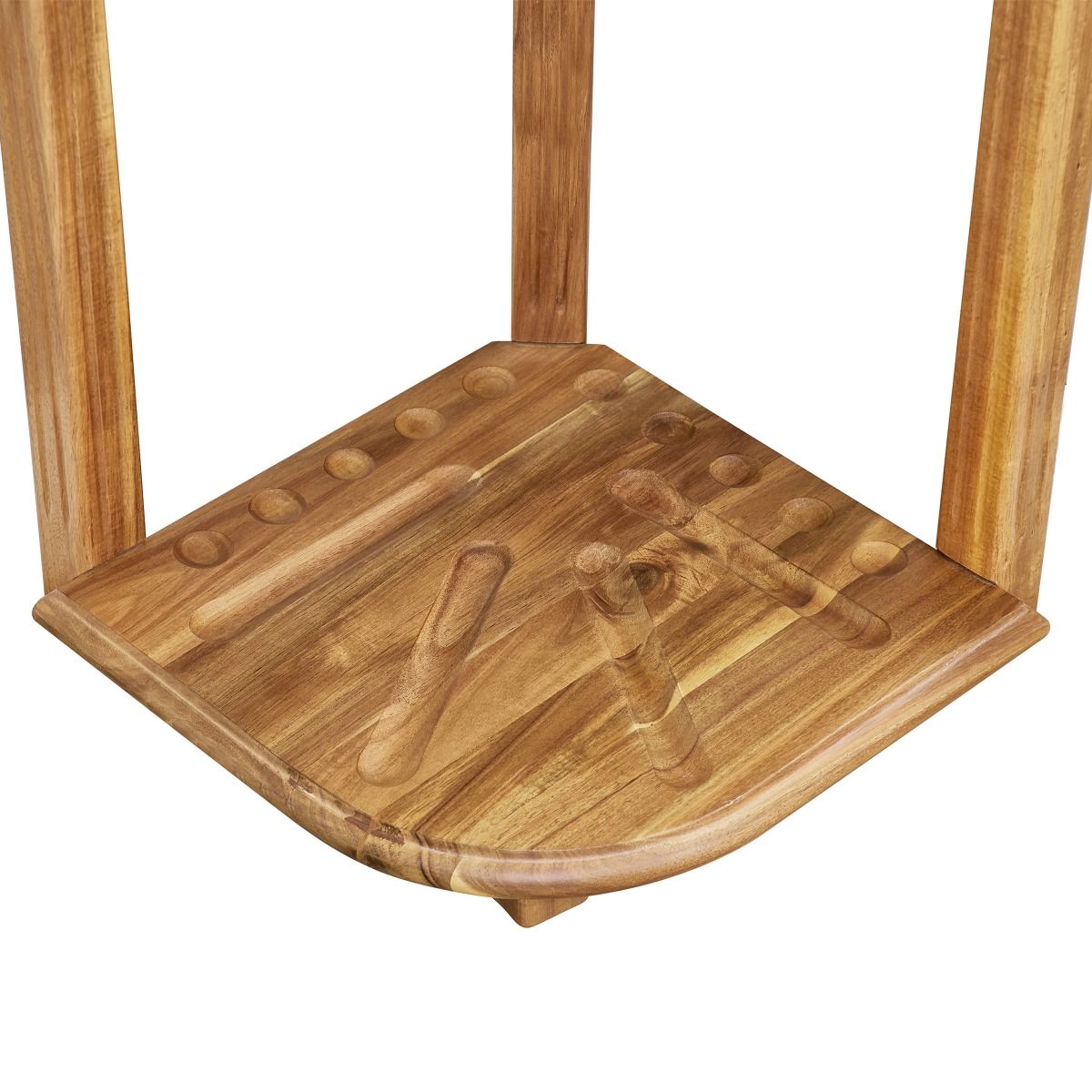 Imperial Double Thick Corner Cue Rack in Acacia