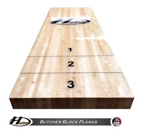 Hudson 3" Thick Hard Rock Maple Butcher Block Planks for 9'-22' Cradle