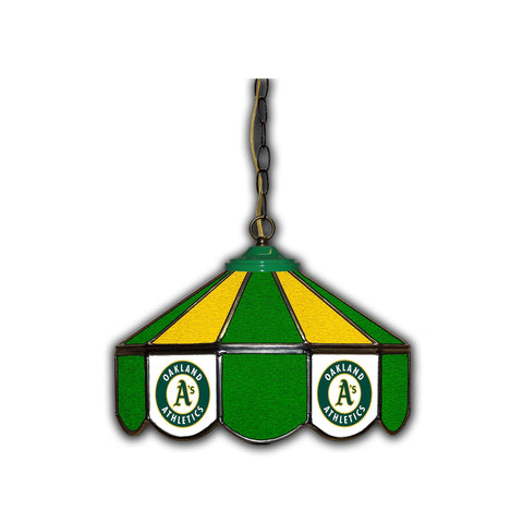 Imperial Oakland Athletics 14-in. Stained Glass Pub Light