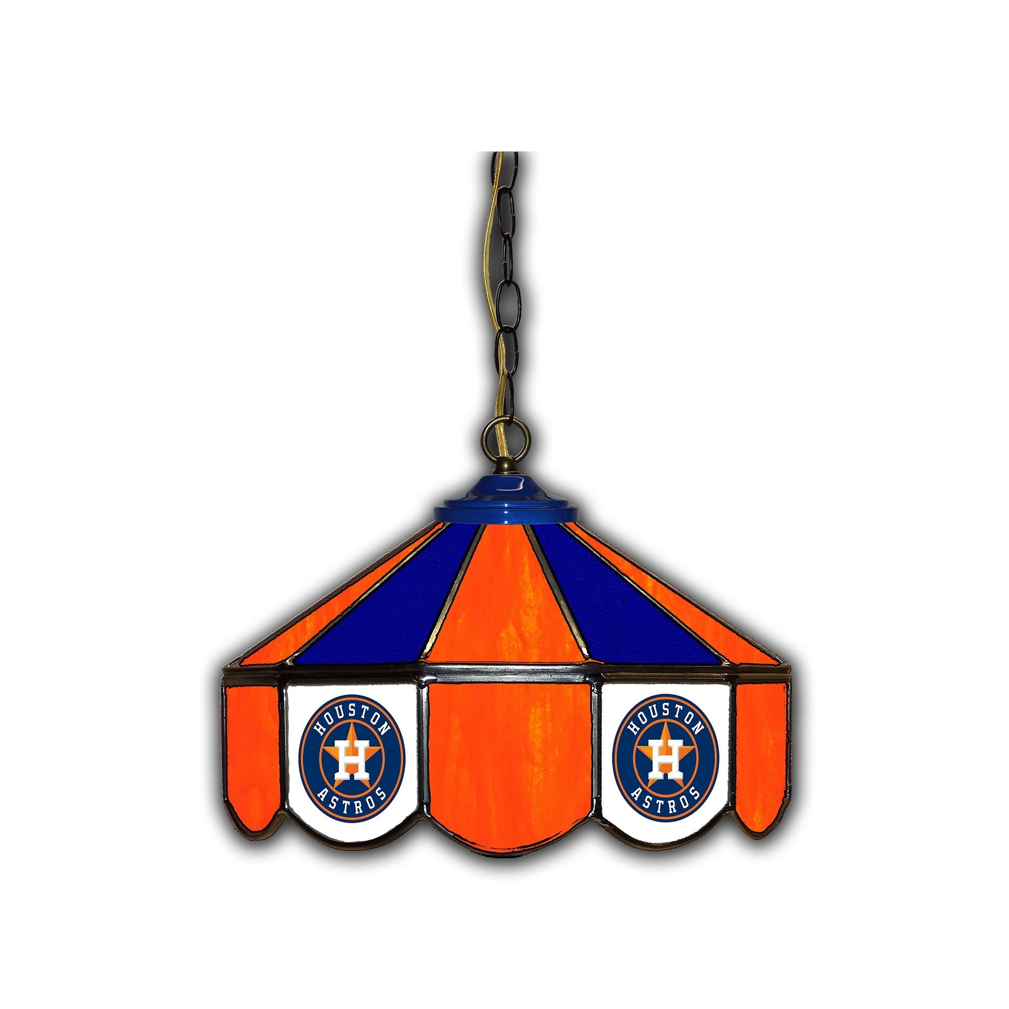 Imperial Houston Astros 14-in. Stained Glass Pub Light
