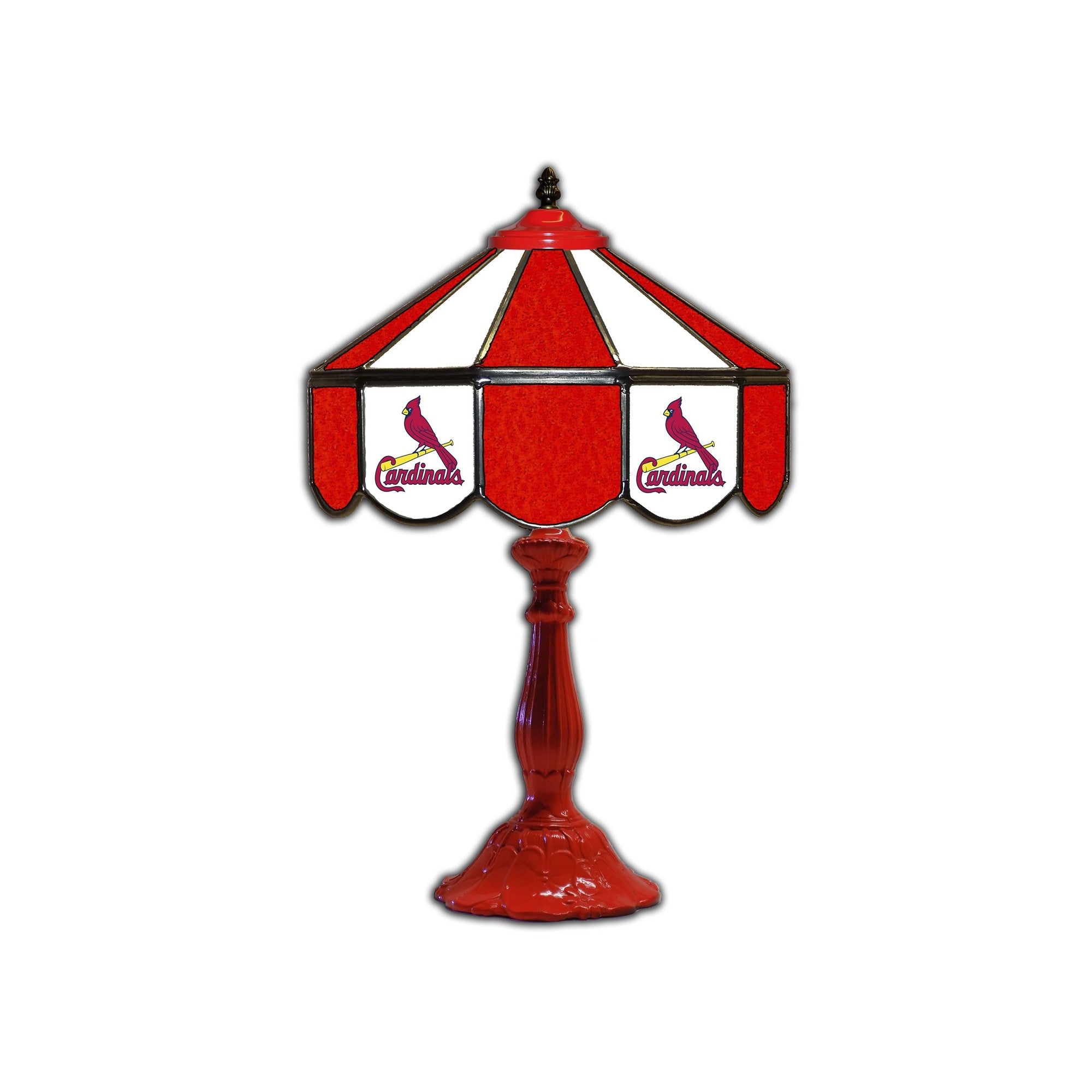 Imperial St. Louis Cardinals 21” Glass Table Lamp