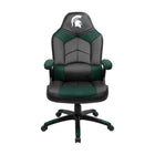 Acme Imperial Michigan State Oversized Chair with armrests and Spartan helmet logo on headrest.
