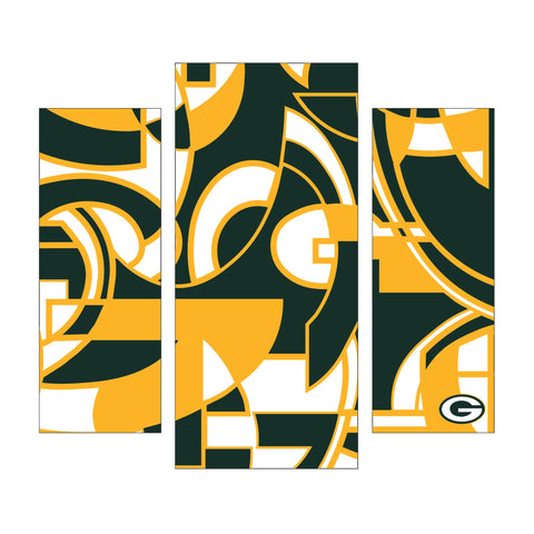 Imperial Green Bay Packers Modern 3 Piece Wall Art