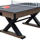 Hathaway Excalibur 6' table: air hockey and table tennis with a sturdy X-frame base.