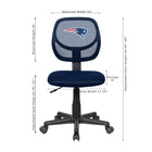 Imperial New England Patriots Navy Task Chair