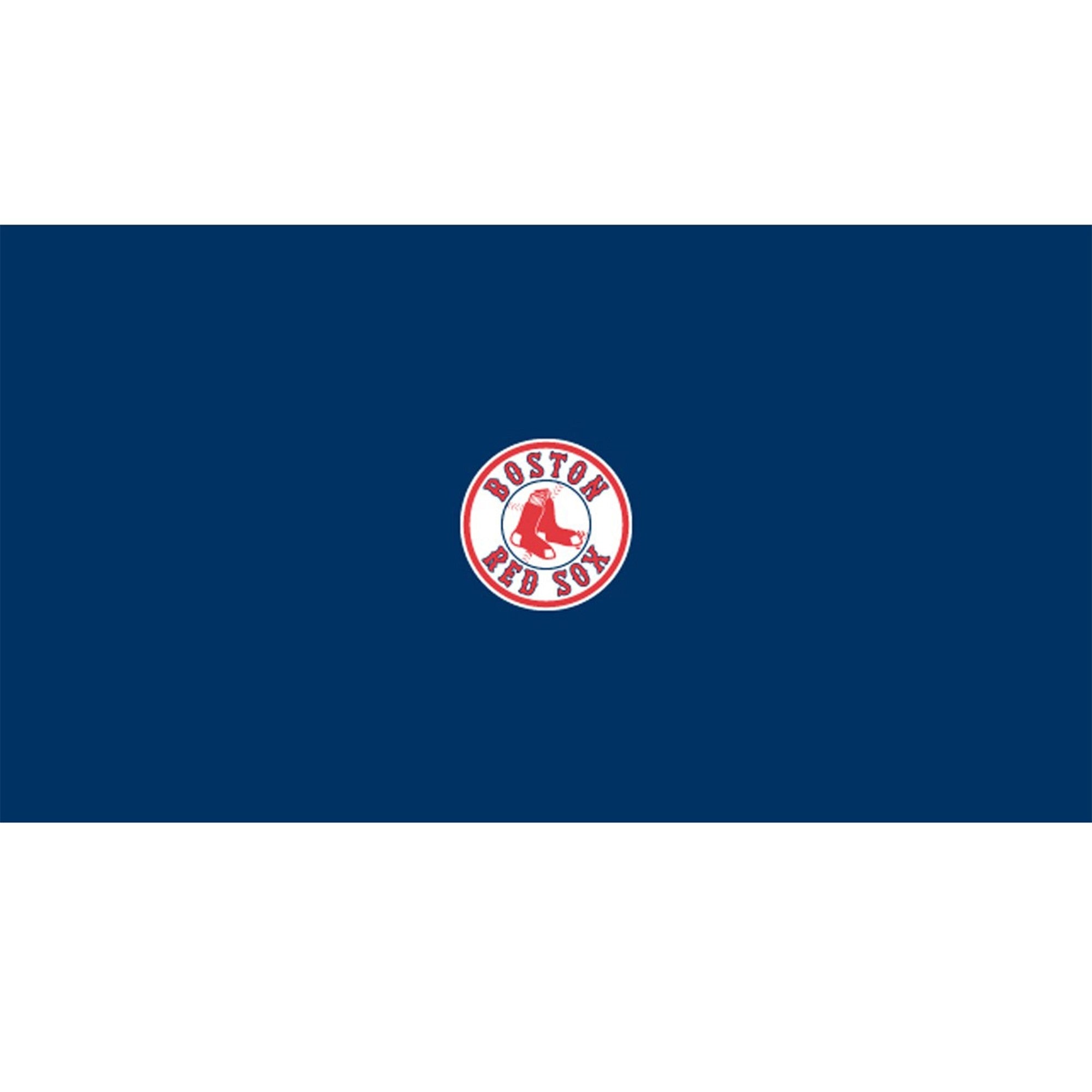 Acme Imperial Boston Red Sox MLB billiard cloth features the team logo on solid dark blue felt.
