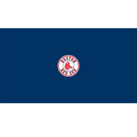 Acme Imperial Boston Red Sox MLB billiard cloth features the team logo on solid dark blue felt.