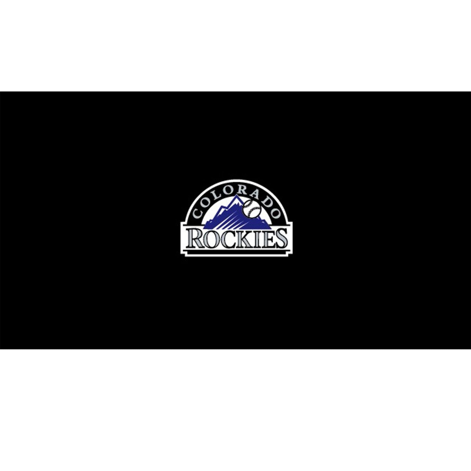 Acme Imperial Colorado Rockies Billiard Cloth with mountain logo on official fabric.