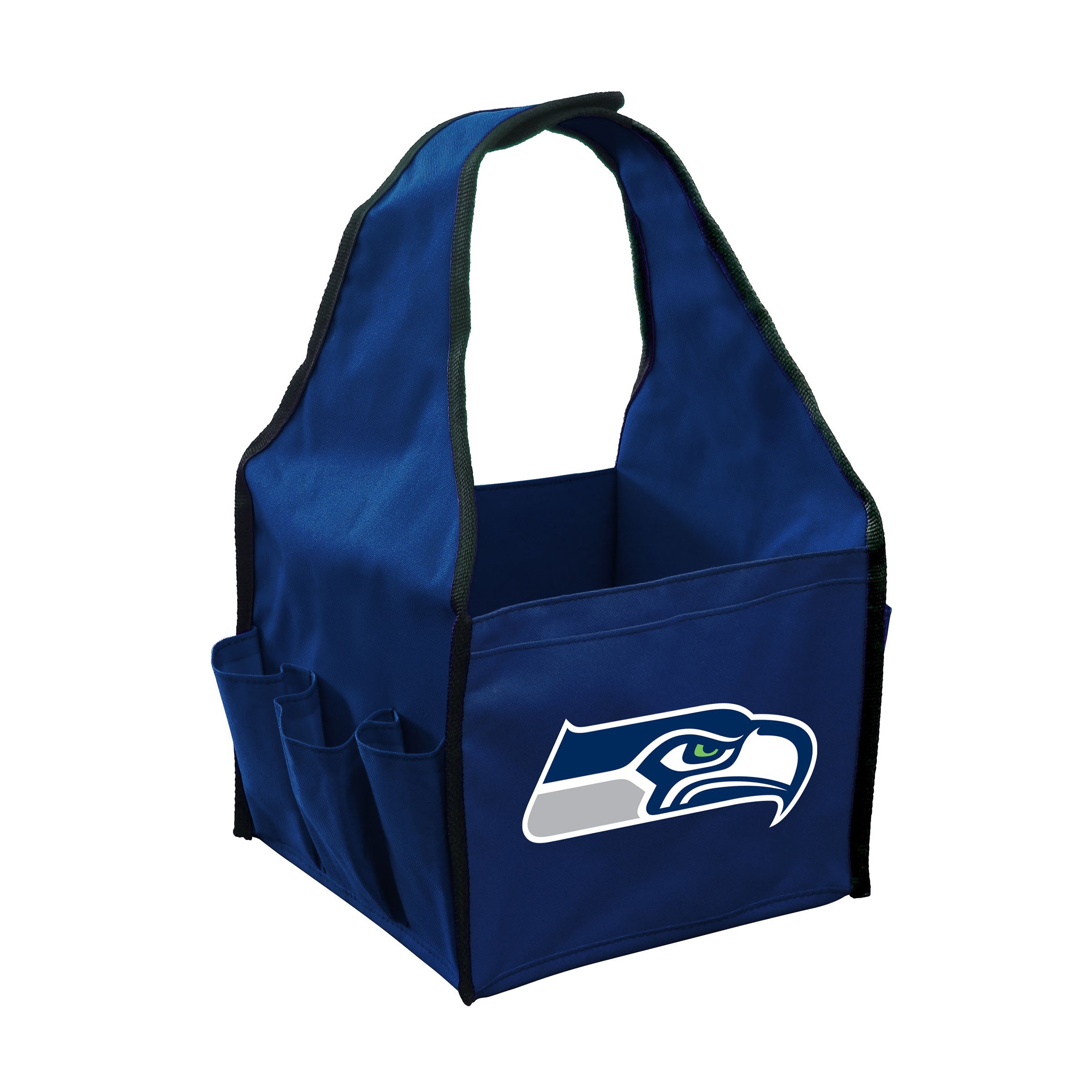 Acme Imperial Seattle Seahawks BBQ Caddy, perfect for tailgates, features handy side pockets.