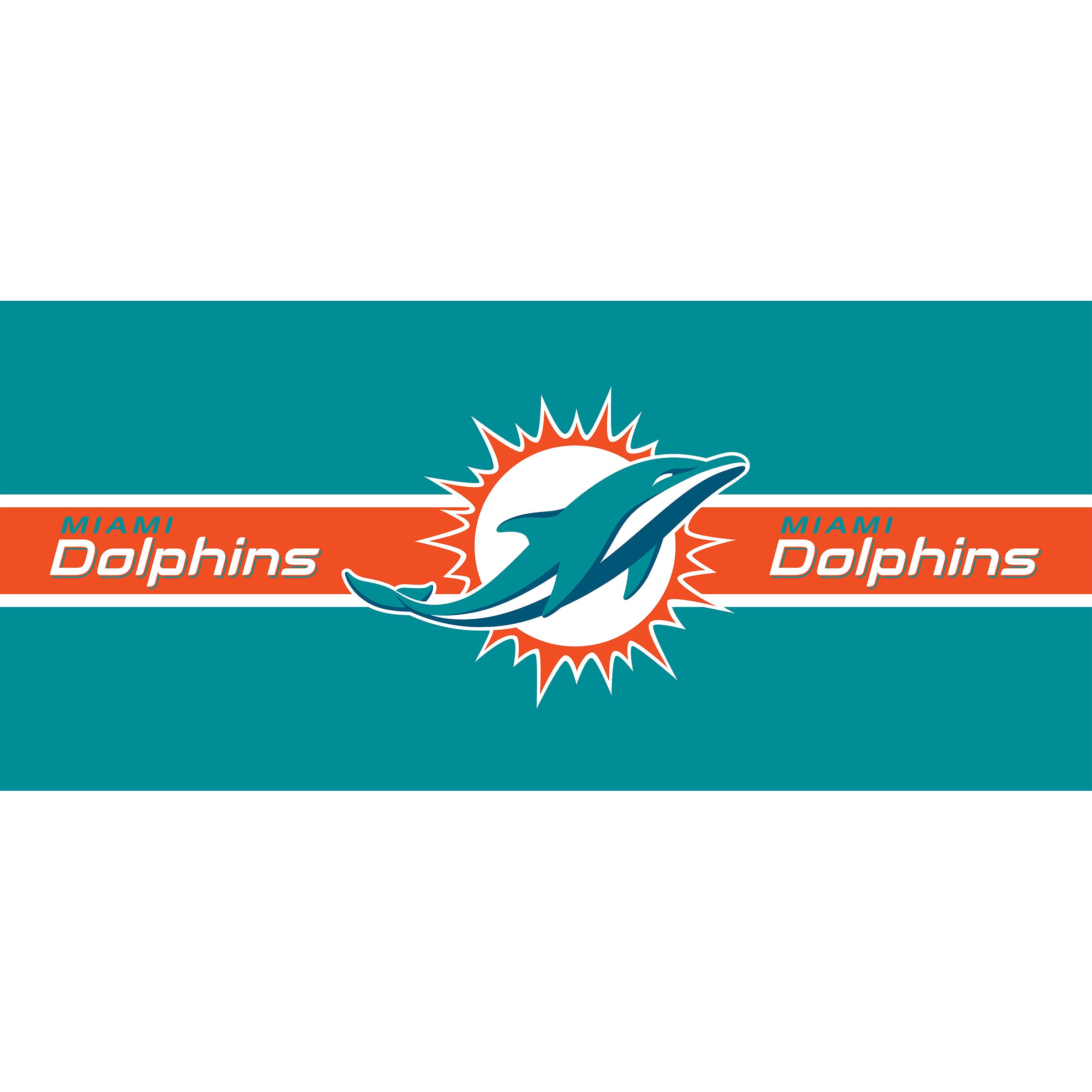 Imperial Miami Dolphins Double Garage Door Cover