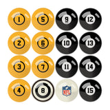 Imperial Pittsburgh Steelers Billiard Balls With Numbers