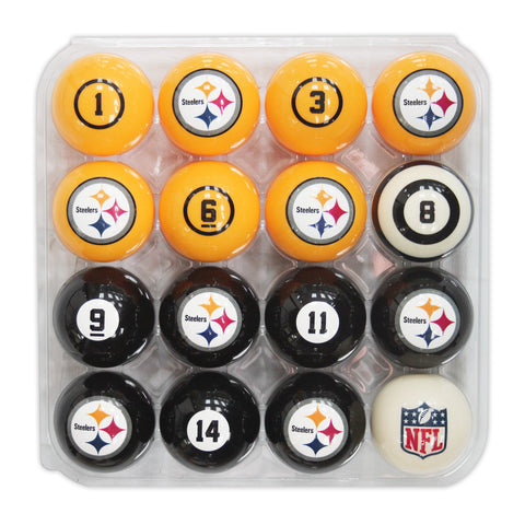 Imperial Pittsburgh Steelers Billiard Balls With Numbers