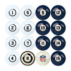 Imperial Seattle Seahawks Billiard Balls With Numbers