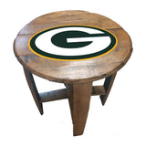 Imperial Green Bay Packers Oak Barrel Table