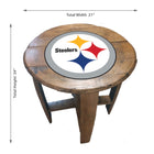 Imperial Pittsburgh Steelers Oak Barrel Table