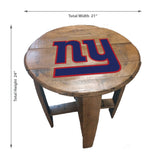 Imperial New York Giants Oak Barrel Table