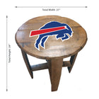 Imperial Buffalo Bills Oak Barrel Table