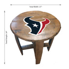 Imperial Houston Texans Oak Barrel Table