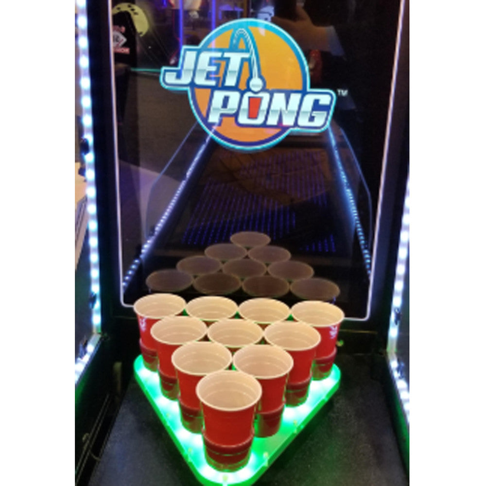 Valley Jet-Pong: Triangle of red cups light up in this electronic beer pong game by Valley.