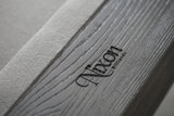 Close-up of the Nixon Georgia 8' Slate Pool Table in Grayson Grey by Nixon Billiards.