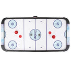 Hathaway 5' Face-Off Air Hockey Table includes 2 red paddles, 2 pucks, and electronic scoring.