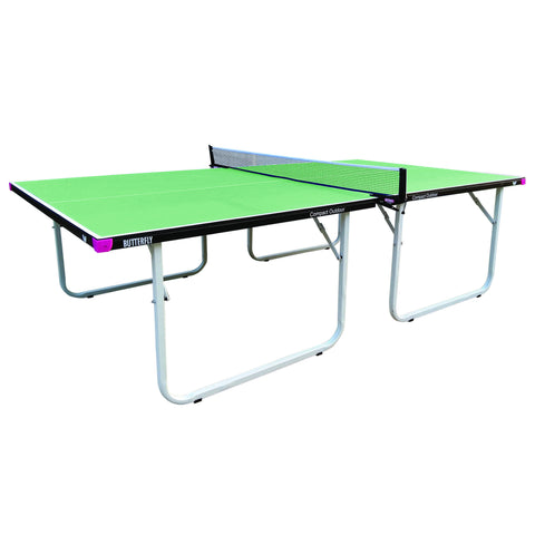 Butterfly Compact Outdoor Green Table Tennis Table