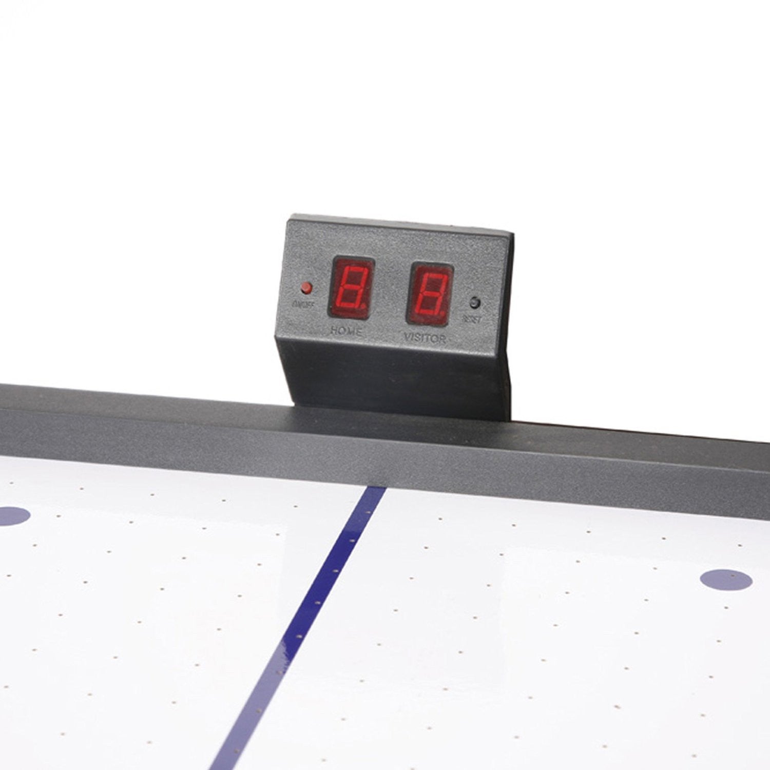 Hathaway 5' Face-Off Air Hockey Table features electronic scoring to display the score.