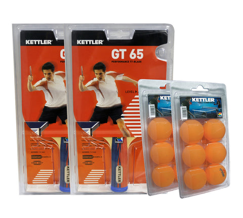 Kettler GT 65 2-Player Kit and Kettler balls for top performance play.
