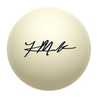 Imperial Khalil Mack Players Signature Cue Ball with black signature on white surface.
