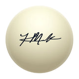 Imperial Khalil Mack Players Signature Cue Ball with black signature on white surface.