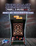 Suncoast Arcade Tabletop Retro Black Arcade Machine - Lit Marquee - 60 Games