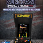 Suncoast Arcade Tabletop Multicade Arcade Machine - Lit Marquee - 60 Games