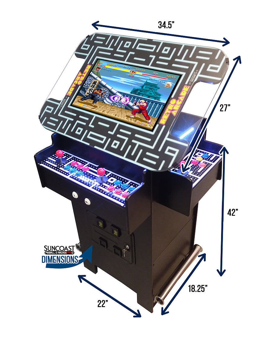 Suncoast Arcade Premium 3 Sided Pub Height Cocktail Arcade Machine - 1162 Games