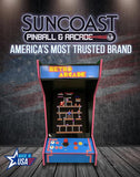Suncoast Arcade Tabletop Retro Blue Arcade Machine - Lit Marquee - 412 Games