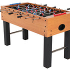 DMI Sports American Legend Charger 52" foosball table with black legs and red, blue players.
