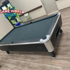 Great American Legacy Home pool table; Game World Planet sign on the wall.