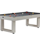 American Heritage Billiards Lanai 8' Outdoor Slate Pool Table In Oyster Grey