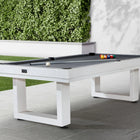 American Heritage Billiards Lanai 8' Outdoor Slate Pool Table In Pearl White