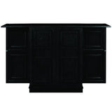 RAM Game Room Portable Folding Bar Cabinet - Black