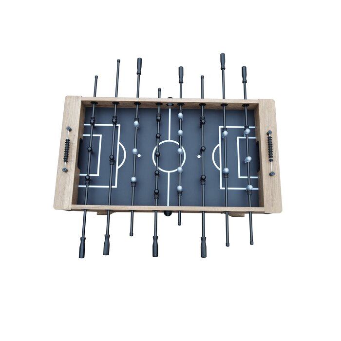 Hathaway Braxton 55'' Foosball Table with engineered wood frame, black and white players.