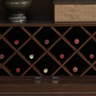 The American Heritage Billiards Jordan Wine Cabinet in Navajo is ideal for wine bar displays.