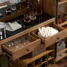 American Heritage Billiards Braxton Wine and Spirit Cabinet