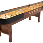 Champion 9' The Grand Champion Shuffleboard Table by Champion, made from Canadian Maple with pucks.