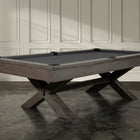 Nixon CrissyCross 8' Slate Pool Table in Charcoal Finish