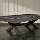 Nixon CrissyCross 7' Slate Pool Table in Charcoal Finish