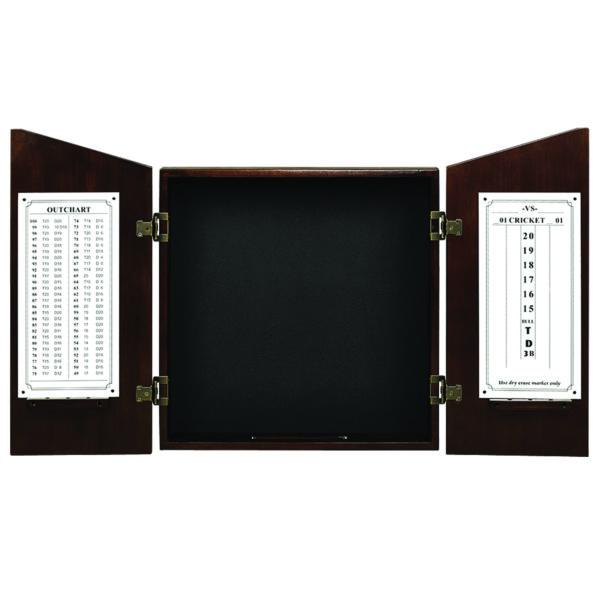 RAM Game Room Dartboard Cabinet - Cappuccino