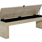 American Heritage Vancouver Multi-Functional Storage Bench in Natural Ash
